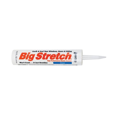 Big Stretch Sashco Big Stretch Clear Elastomeric Acrylic Latex Door/Siding/ Window Caulk 10.5 oz 10006